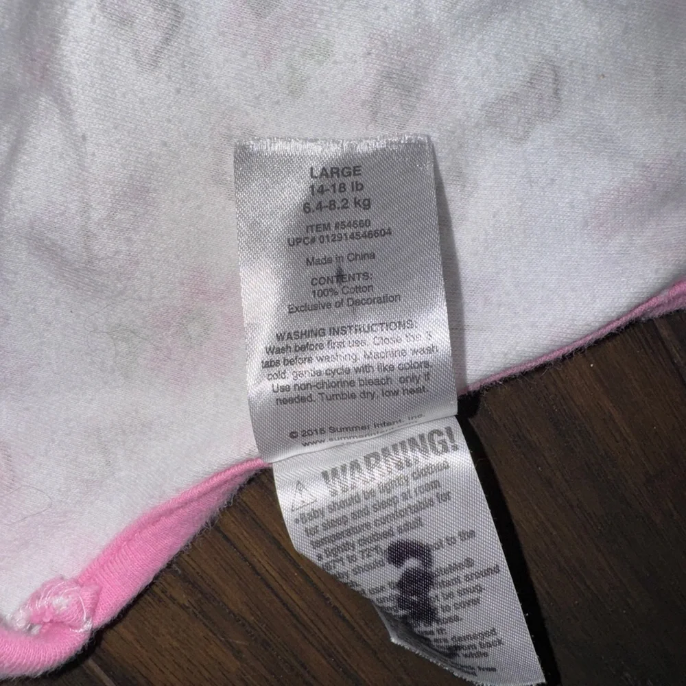 SwaddleMe White and Pink Baby Swaddle